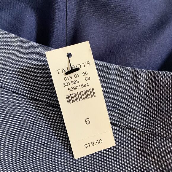 NWT ❤️ Talbots Denim Embroidered Skirt. - Picture 4 of 5